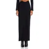 Staud Womens Solid Maxi Skirt In Black