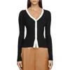 Staud Womens Viscose Cardigan Sweater