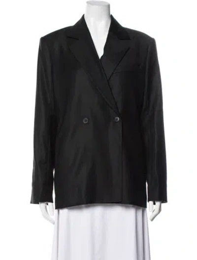 Pre-owned Staud Wool Blazer In Black