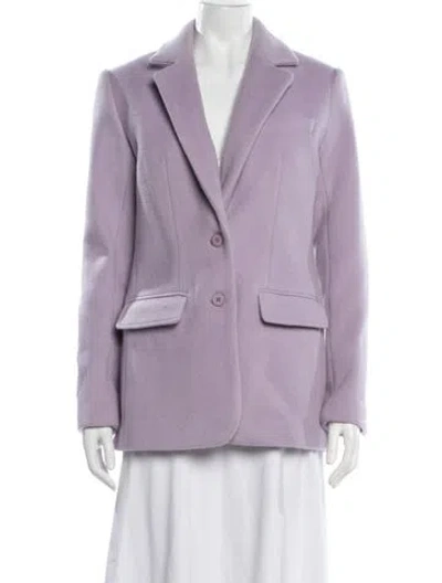 Pre-owned Staud Wool Blazer In Purple