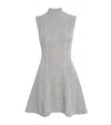 Staud Wool-blend Charade Mini Dress In Gray