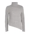 Staud Wool-blend Rollneck Sweater In Gray