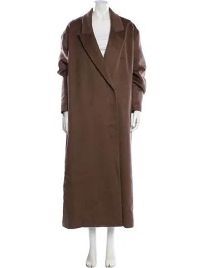 Pre-owned Staud Wool Coat In Brown