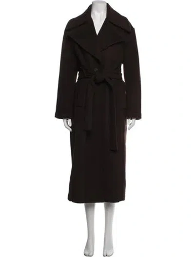 Pre-owned Staud Wool Coat In Brown