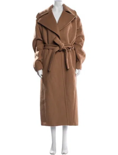 Pre-owned Staud Wool Coat In Brown