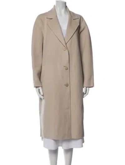 Pre-owned Staud Wool Coat In Neutrals