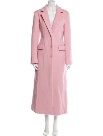 Pre-owned Staud Wool Coat In Orange