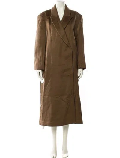 Pre-owned Staud Wool Coat W/ Tags In Brown