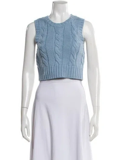 Pre-owned Staud Wool Crew Neck Sweater In Pink