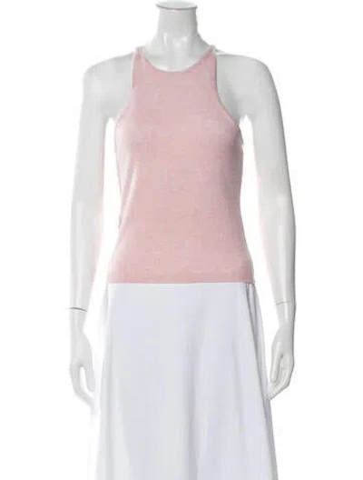 Pre-owned Staud Wool Crew Neck Sweater In Pink