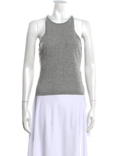 Pre-owned Staud Wool Crew Neck Top In Grey
