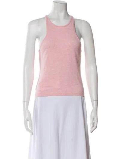 Pre-owned Staud Wool Crew Neck Top In Pink
