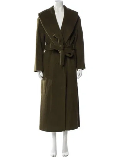 Pre-owned Staud Wool Evening Jacket In Green