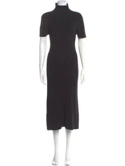 Pre-owned Staud Wool Long Dress In Gray