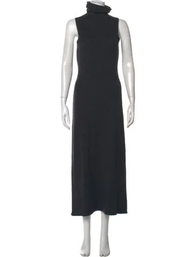 Pre-owned Staud Wool Long Dress In Grey