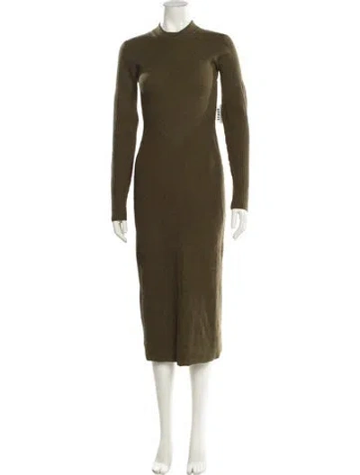 Pre-owned Staud Wool Midi Length Dress W/ Tags In Green