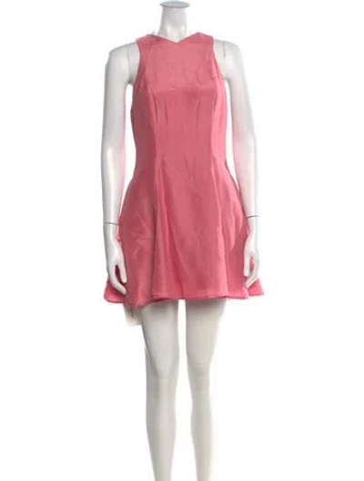 Pre-owned Staud Wool Mini Dress In Pink