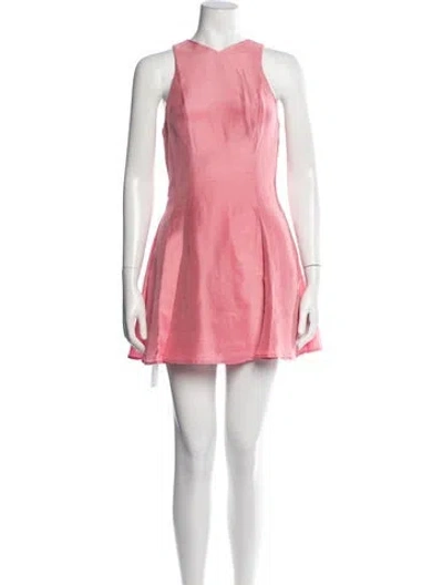 Pre-owned Staud Wool Mini Dress In Red