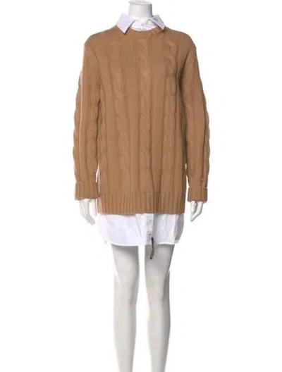 Pre-owned Staud Wool Mini Dress W/ Tags In Brown