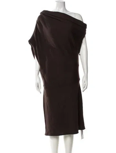 Pre-owned Staud Wool Mini Dress W/ Tags In Brown