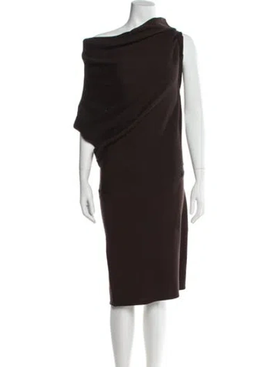 Pre-owned Staud Wool Mini Dress W/ Tags In Brown