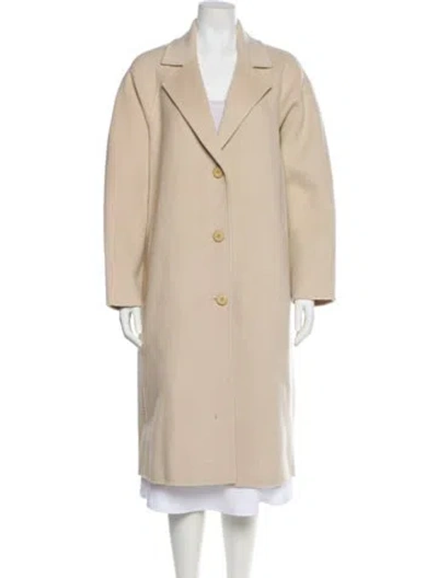 Pre-owned Staud Wool Peacoat In Neutral