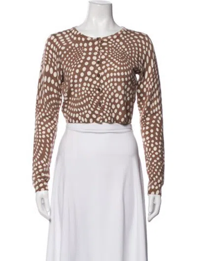 Pre-owned Staud Wool Polka Dot Print Sweater In Multicolor
