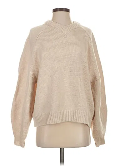Pre-owned Staud Wool Pullover Sweater In Brown