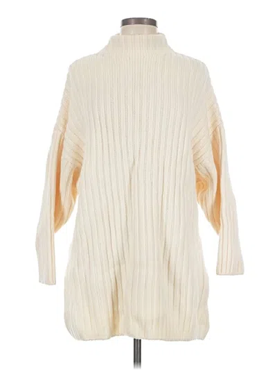 Pre-owned Staud Wool Pullover Sweater In Ivory