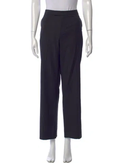 Pre-owned Staud Wool Straight Leg Pants W/ Tags In Black