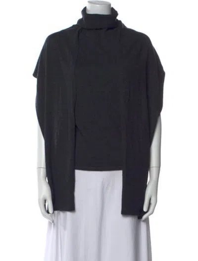 Pre-owned Staud Wool Turtleneck Sweater In Blue