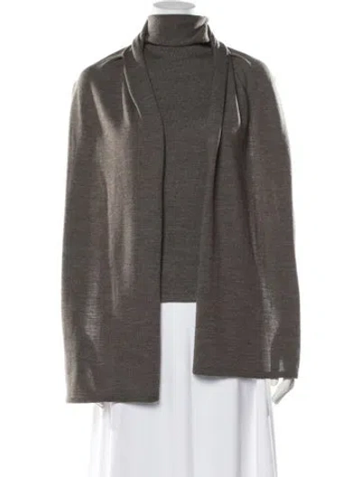 Pre-owned Staud Wool Turtleneck Sweater In Brown