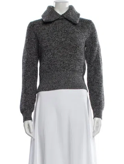 Pre-owned Staud Wool Turtleneck Sweater In Gold