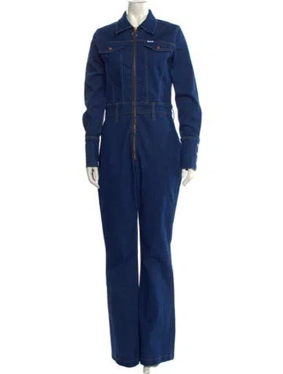 Pre-owned Staud Jumpsuit In Blue