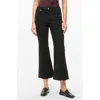 Staud X Wrangler The Cropped Black Bootcut Jean In Black