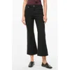 Staud X Wrangler The Cropped Black Bootcut Jean In Black