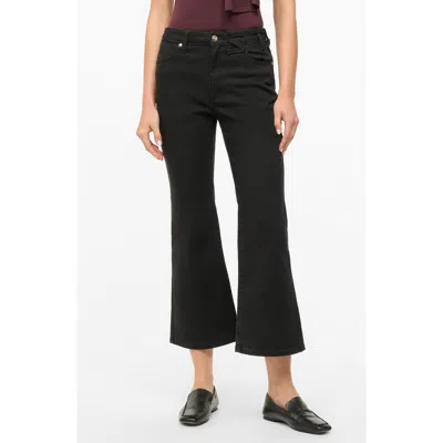 Staud X Wrangler The Cropped Black Bootcut Jean