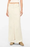 Staud X Wrangler The Maxi Skirt In Cream