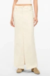 Staud X Wrangler The Maxi Skirt In Cream