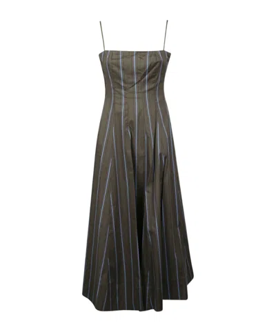 Staud Wylie Dress In Gray