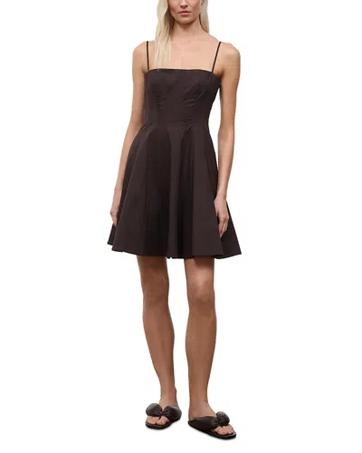 Staud Wylie Mini Dress In Brown