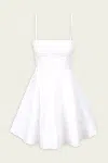 Staud Wylie Mini Dress In White