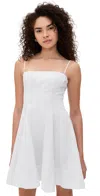 Staud Wylie Mini Dress In White In White
