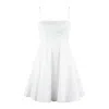Staud Wylie Mini Dress In White In White