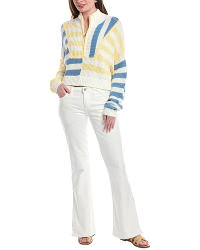 Staud X Wrangler The Bikini White Jean In Multi