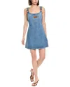 STAUD X WRANGLER THE OVERALL MINI DRESS