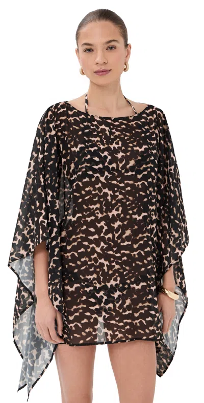 Staud Yamba Dress Tortoise In Brown