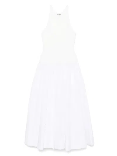 Staud Yamila Maxi Dress In White