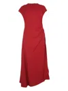Staud Zaya Dolman Sleeve Maxi Dress In Red