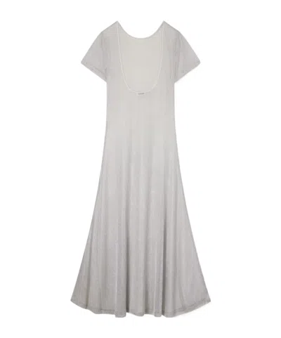Staud Zinc Metallic Knitted Cover-up In Gray